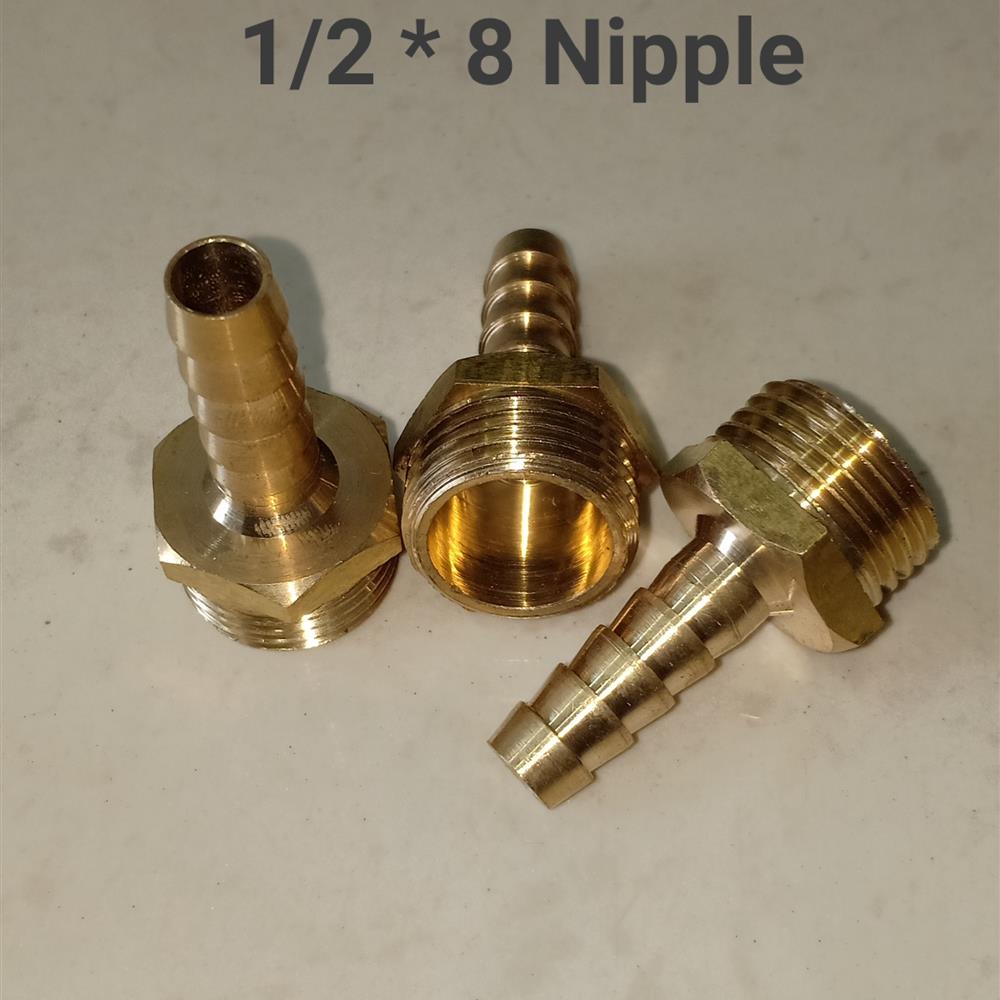 PUMP BRASS 1/2 * 8 NIPPLE